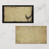 単独オンドリのきちんとした名刺 名刺 (正面/裏面)