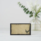 単独オンドリのきちんとした名刺 名刺 (スタンド正面)