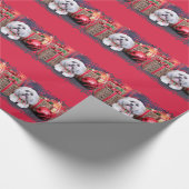 単独クリスマス-ラサApso - ラッピングペーパー (角)