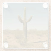 単独サボテン ガラスコースター (裏面)