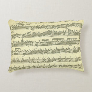 単独バイオリンのためのBach Partita音楽原稿 アクセントクッション