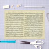 単独バイオリンのためのBach Partita音楽原稿 薄葉紙 (クラフト)