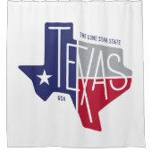 単独星の州 シャワーカーテン (正面)