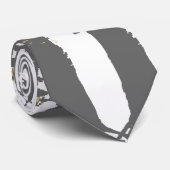 単独木の都市灰色 ネクタイ (ロール)