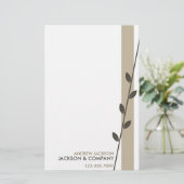 単独枝メモ帳 便箋 (スタンド正面)