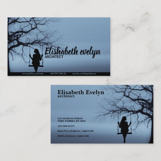 単独 名刺 (正面/裏面)