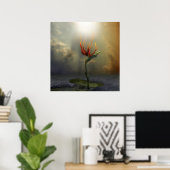 単独 |超現実的なデジタルアート ポスター (ホームオフィス)