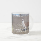 単独Lllama フロストグラスマグカップ (正面右)