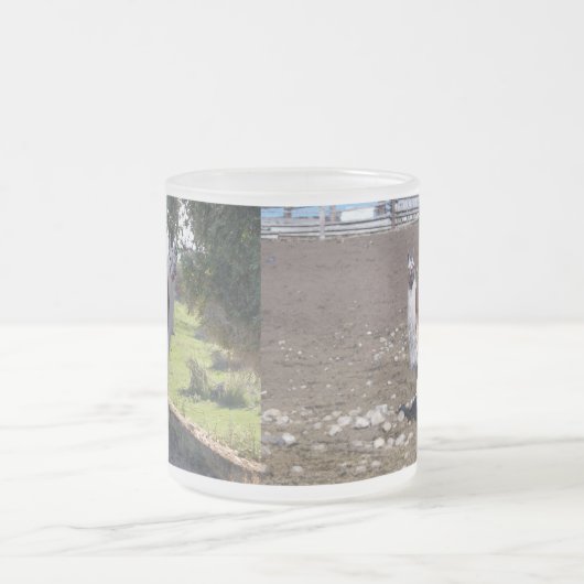 単独Lllama フロストグラスマグカップ (中央)