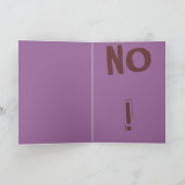 単独NOグリーティングカード3 カード (内部)