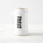 単独YOLOロール ビールジョッキ (正面左)