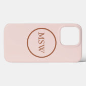 単生丸縁ど平赤面ピンクガーリー Case-Mate iPhoneケース (裏面 (横))