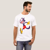 単眼猫漫画Children Tシャツ (正面フル)