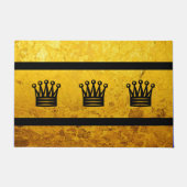 単純なシンボル – チェスクラウン+あなたのアイディア ドアマット (正面)