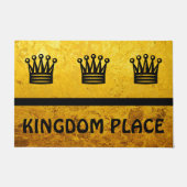単純なシンボル – チェスクラウン+あなたのアイディア ドアマット (正面)