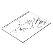 単純なフローラノートブック ノートブック (左側)