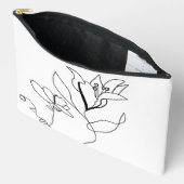 単純なフローラバッグ アクセサリーポーチ (見開き)