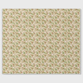 単純なヴィンテージコテージキャベツバラ ラッピングペーパー (フラット)