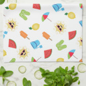 単純な夏 キッチンタオル (折り畳み)