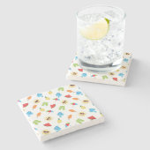 単純な夏 ストーンコースター (横)