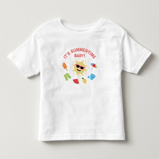 単純な夏 トドラーTシャツ (正面)