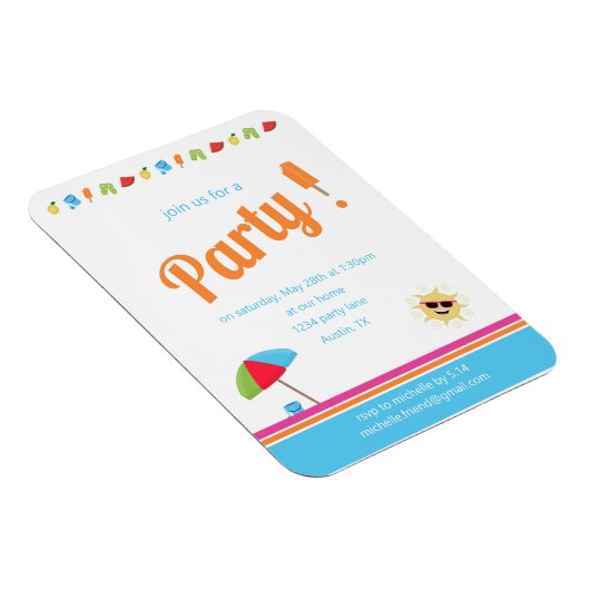 単純な夏 マグネット (右側)