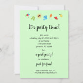 単純な夏 招待状 (裏面)