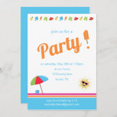 単純な夏 招待状 (正面/裏面)