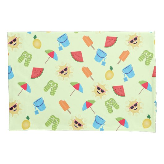 単純な夏 枕カバー (正面)