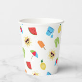 単純な夏 紙コップ (裏面)