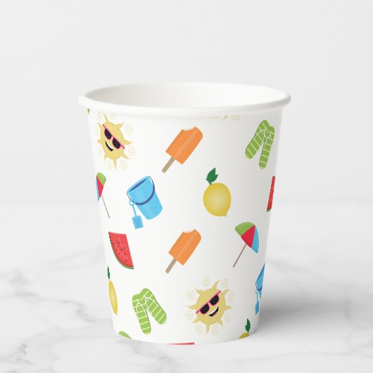 単純な夏 紙コップ (正面)