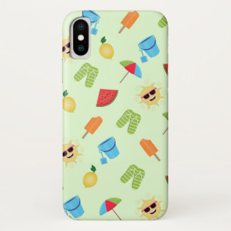 単純な夏 iPhone X ケース