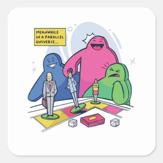 単純な宇宙 スクエアシール (正面)