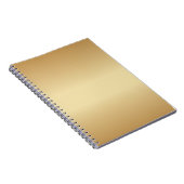 単純な金ゴールド ノートブック (右側)