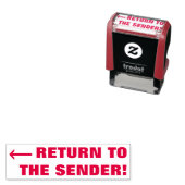 単純な「送信者に戻る」ゴム印 セルフインキングスタンプ (インサイチュ)