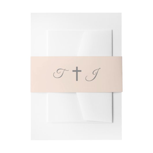 単純にカトリックのシャンパン 招待状ベリーバンド (正面例)