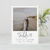 単純にクォータインテーブル番号 招待状 (スタンド正面)