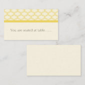 単純にグラマ結婚ウスのプレイスカード、黄色 プレイスカード (正面/裏面)