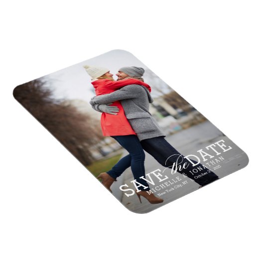 単純にタイムレス編集可能なカラー日付を保存 マグネット (右側)