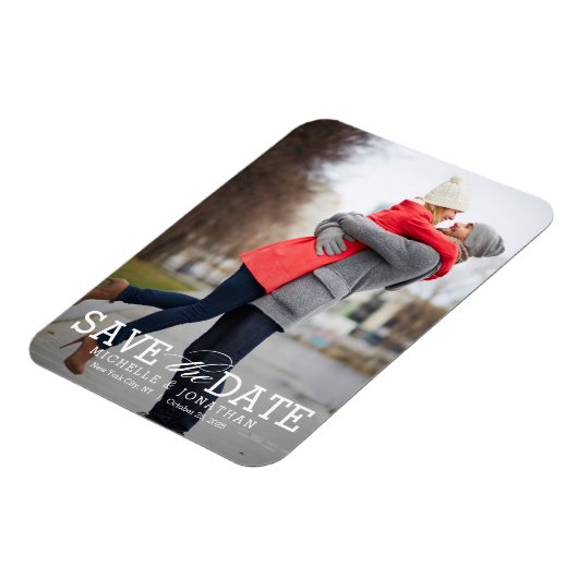 単純にタイムレス編集可能なカラー日付を保存 マグネット (左側)