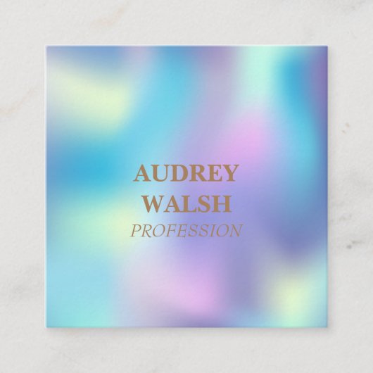 単純にホログラフィモダンック スクエア名刺 (正面)