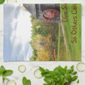 単純に古い工場を生きる キッチンタオル (折り畳み)