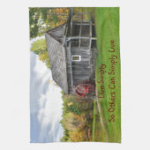 単純に古い工場を生きる キッチンタオル (縦)