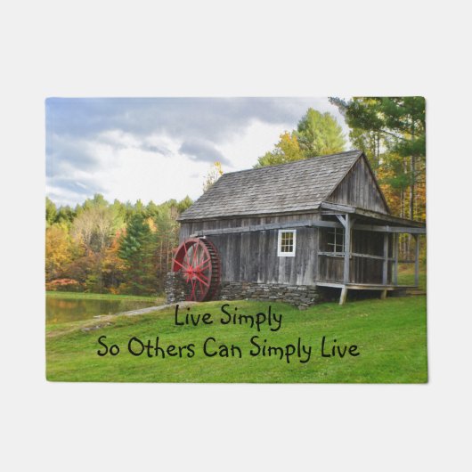 単純に古い工場を生きる ドアマット (正面)