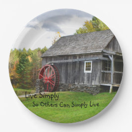 単純に古い工場を生きる ペーパープレート