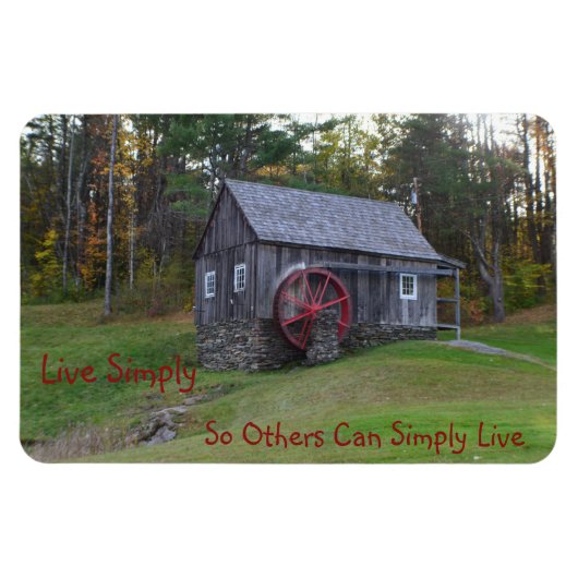 単純に古い工場を生きる マグネット (横)