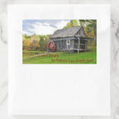 単純に古い工場を生きる 長方形シール (バッグ)