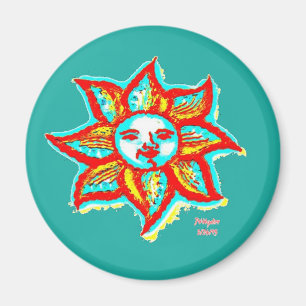 単純に明るい太陽マグネット マグネット