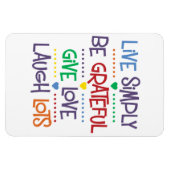 単純に生きる マグネット (横)