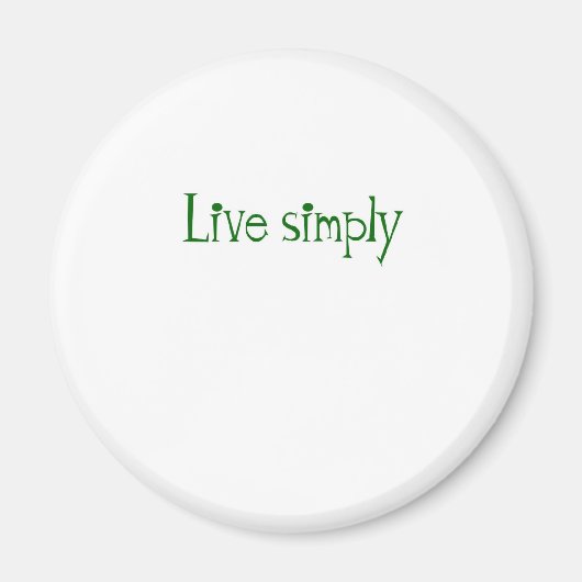 単純に生きる マグネット (正面)